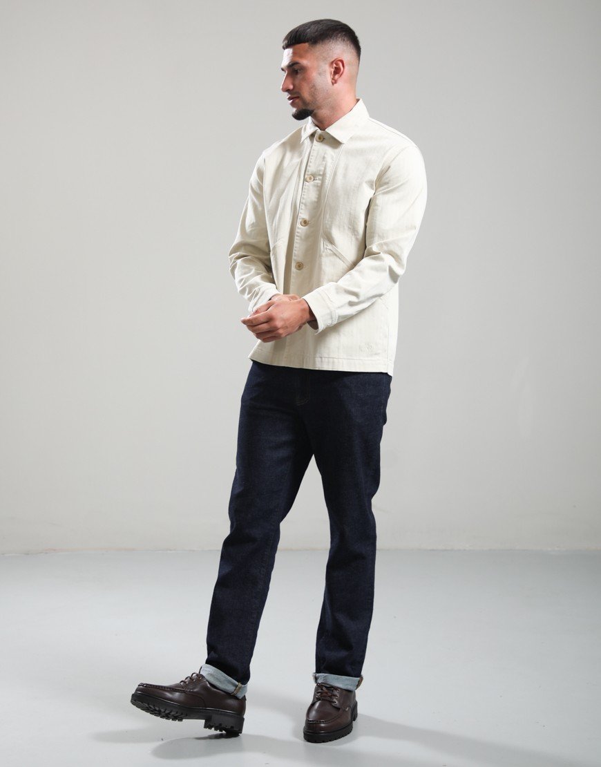 Forét Berry Herringbone Overshirt Oat