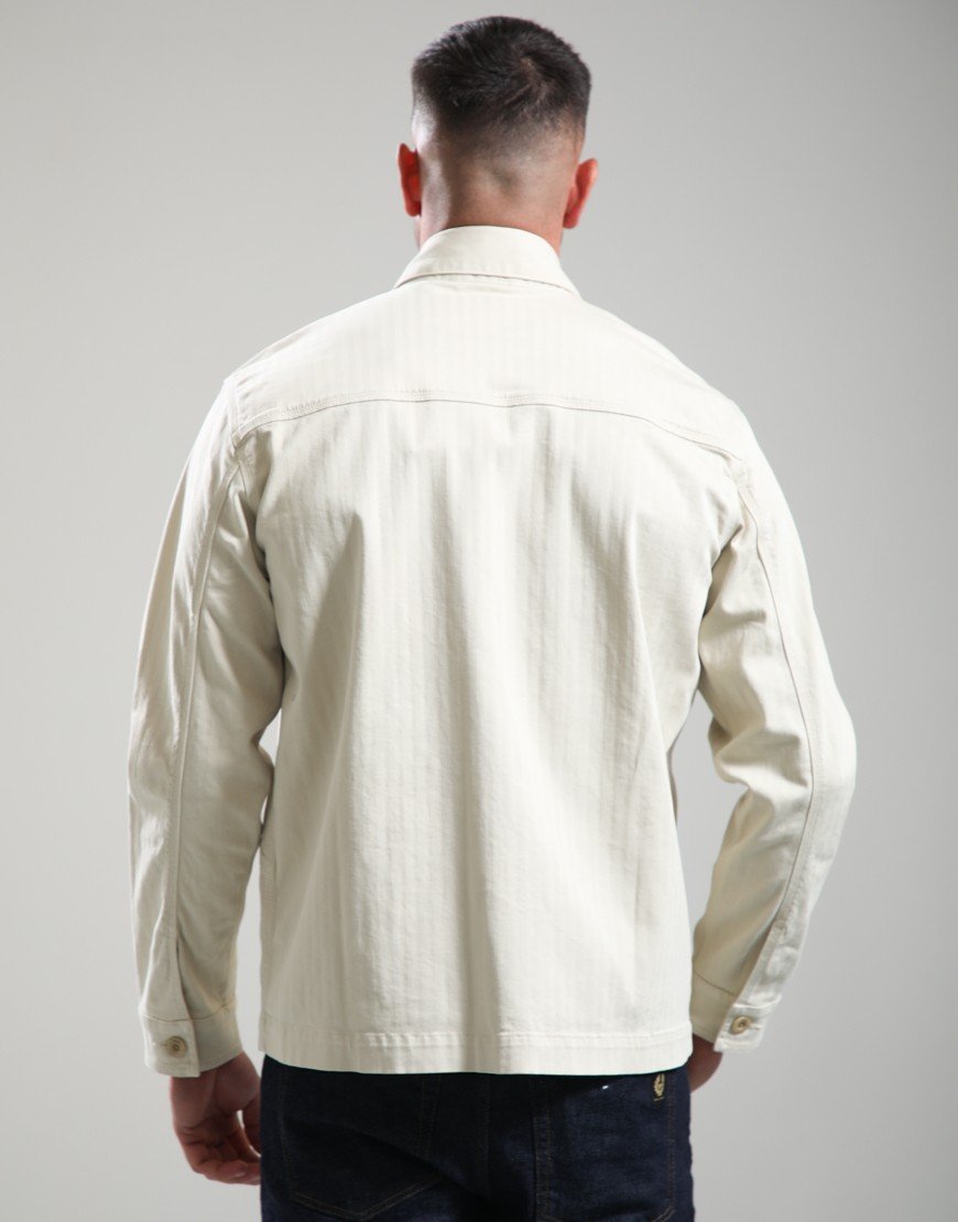 Forét Berry Herringbone Overshirt Oat