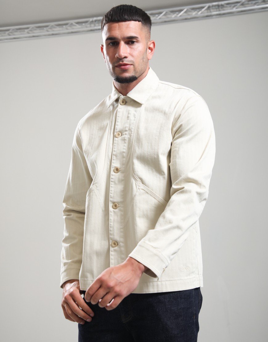 Forét Berry Herringbone Overshirt Oat