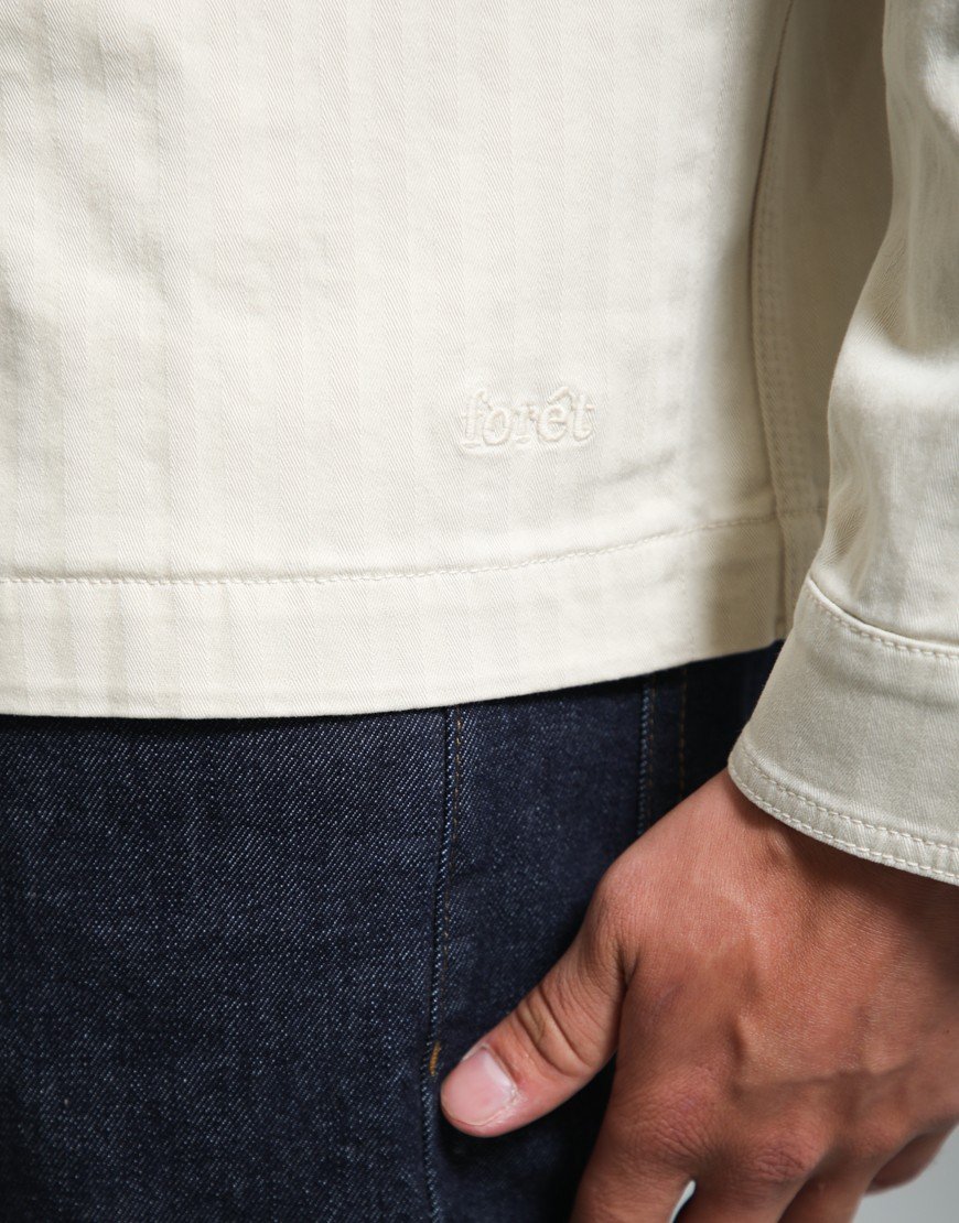 Forét Berry Herringbone Overshirt Oat