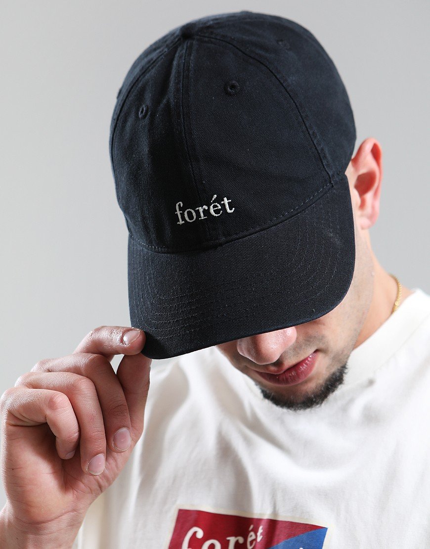 Forét Hawk Washed Cap Black