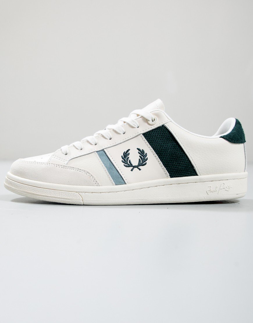 Fred Perry B725 Trainers Leather/ Suede Ecru