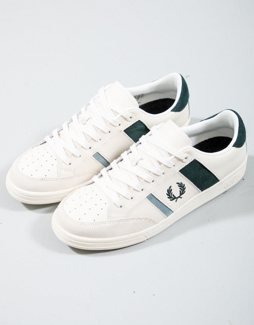 Fred Perry B725 Trainers Leather/ Suede Ecru