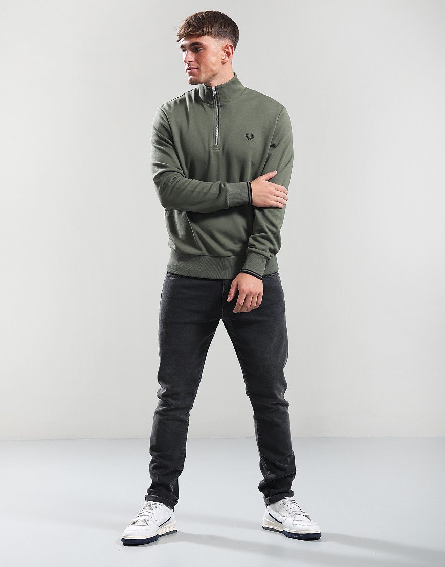 Fred Perry Half Zip Sweat Wreath Laurel