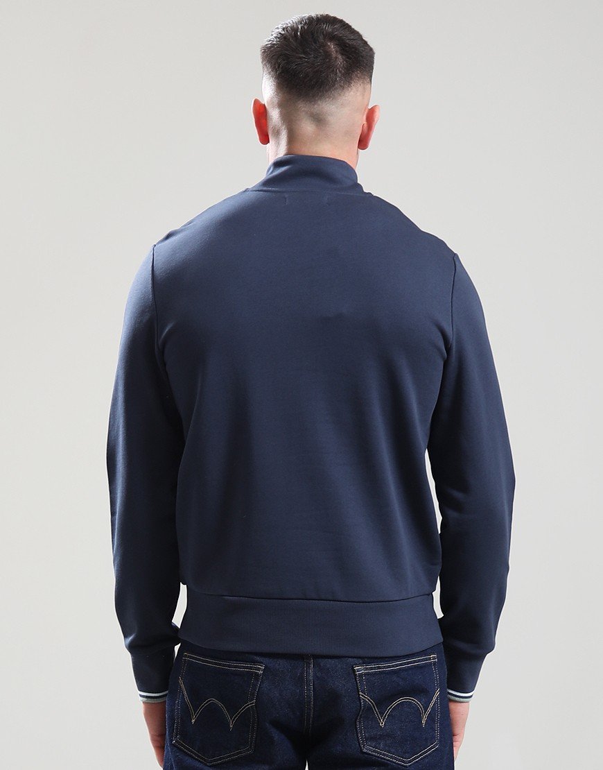 Fred Perry Half Zip Sweat Dark Airforce/Light Ice