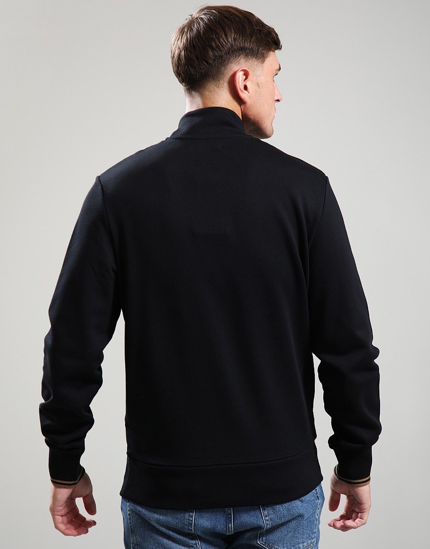 Fred Perry Half Zip Sweat Black/Shaded Stone