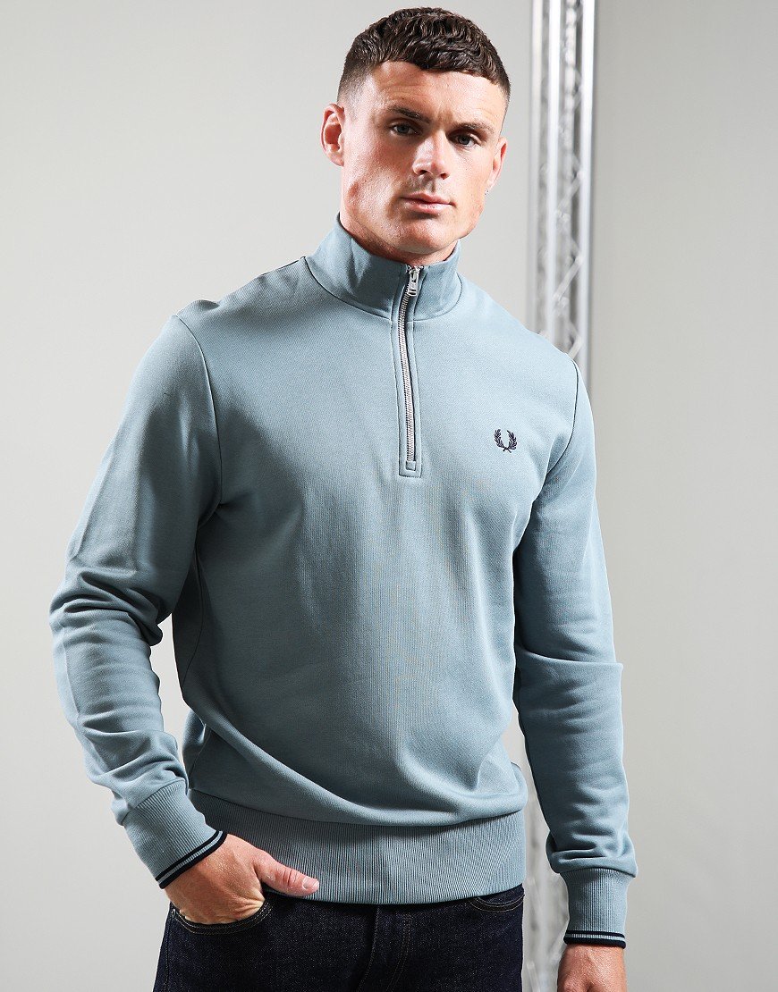 Fred Perry Half Zip Sweat Stockport Blue/Navy