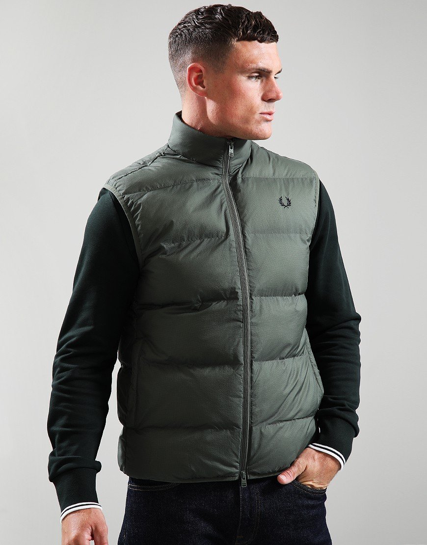 Fred Perry Insulated Gilet Green
