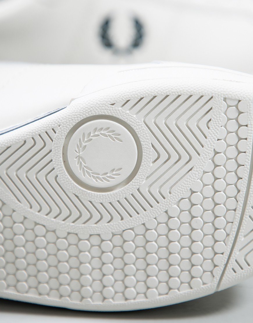 Fred Perry B722 Leather Trainers Porcelain