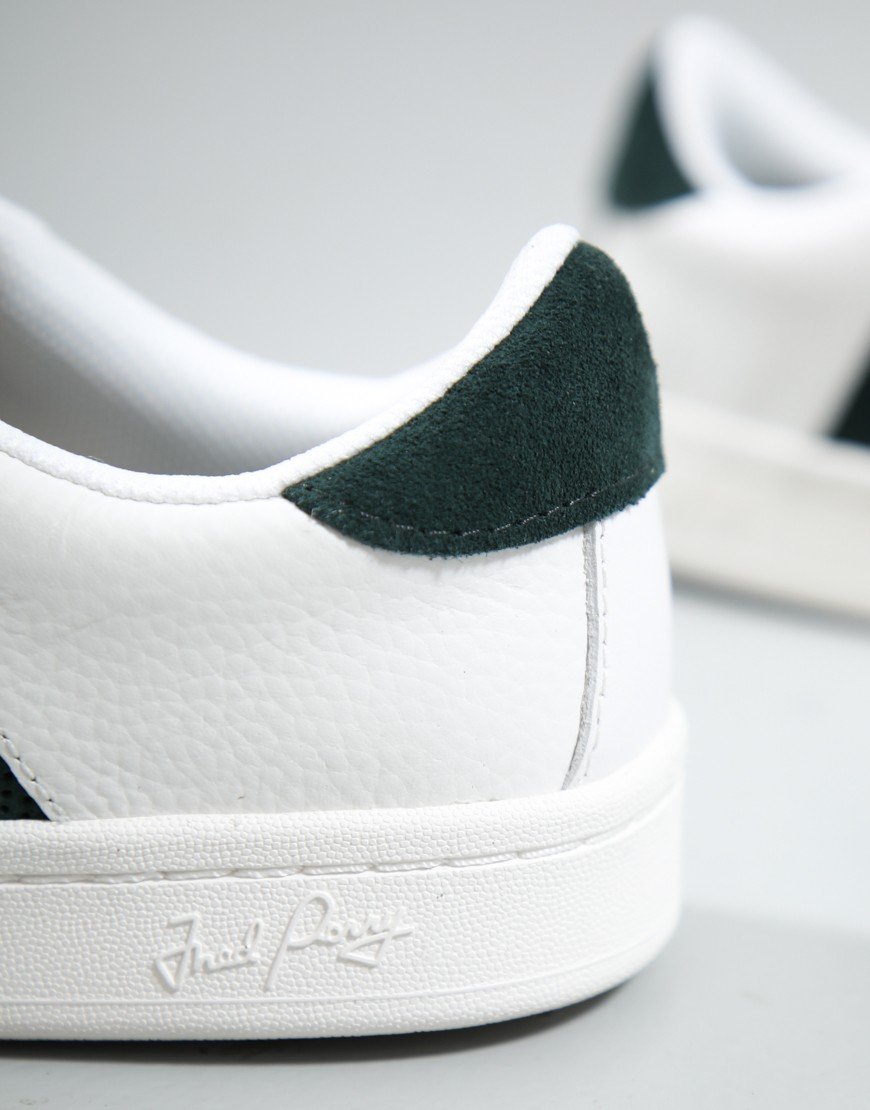Fred Perry Leather B725 Trainers Snow White