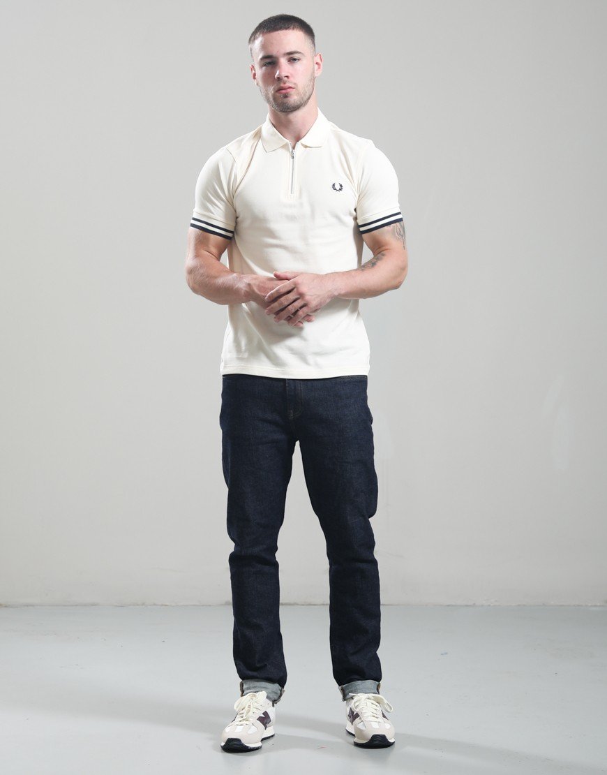 Fred Perry Bold Tipped Polo Shirt Ecru