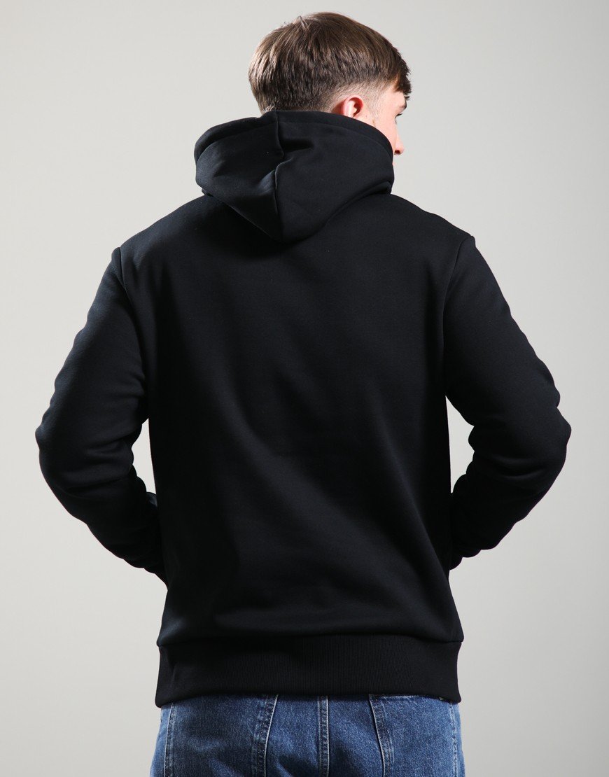 Fred Perry Box Graphic Hoodie Black/Anchor Grey