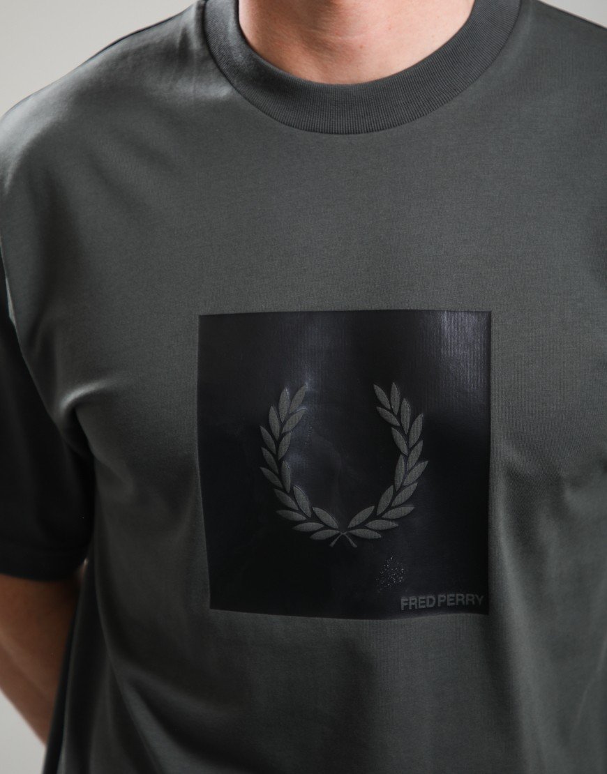 Fred Perry Box Graphic T-Shirt Field Green