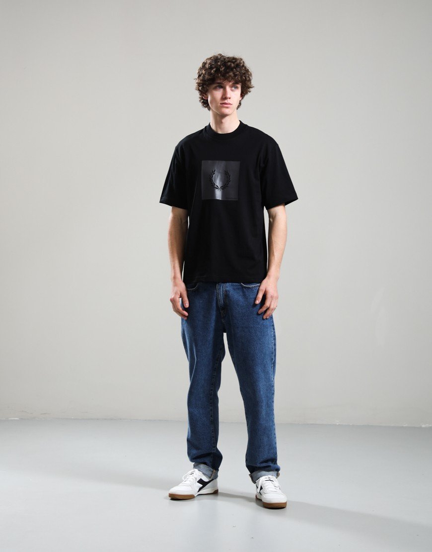 Fred Perry Box Graphic T-Shirt Black