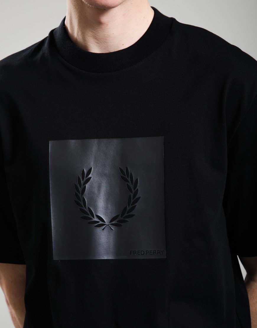 Fred Perry Box Graphic T-Shirt Black