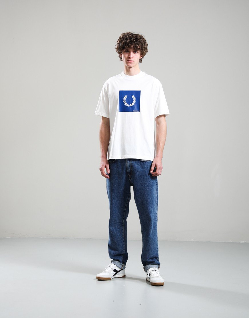 Fred Perry Box Graphic T-Shirt Snow White