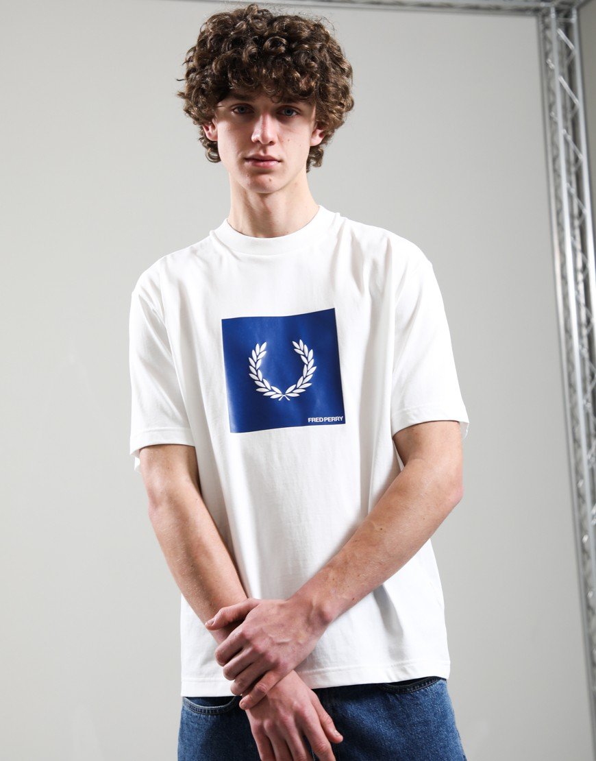 Fred Perry Box Graphic T-Shirt Snow White