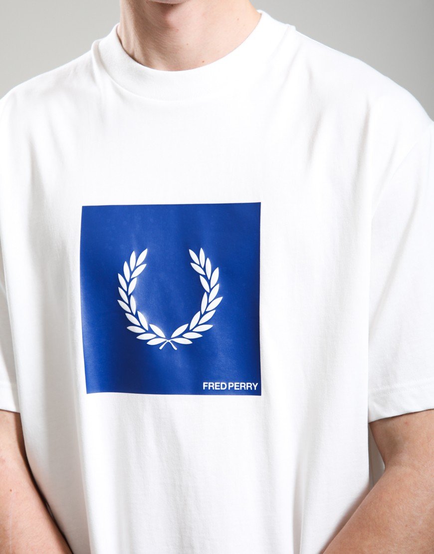Fred Perry Box Graphic T-Shirt Snow White