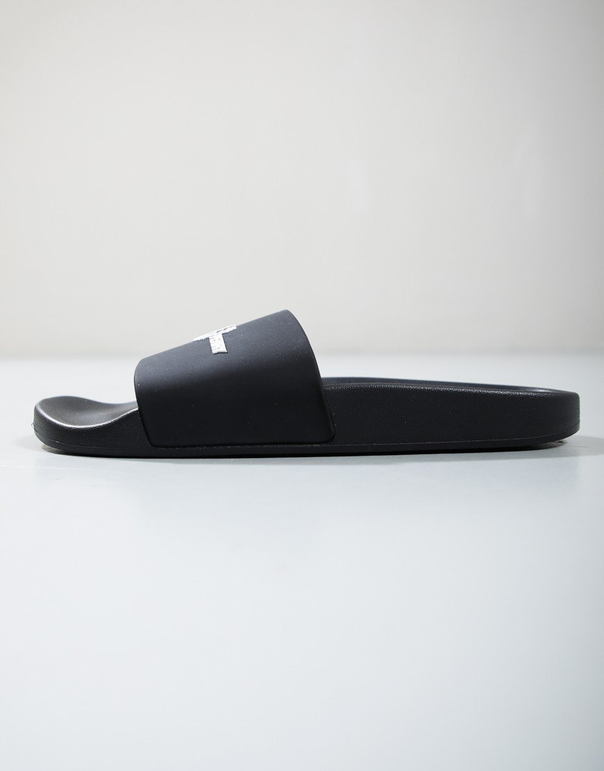 Fred Perry Branded Sliders Black