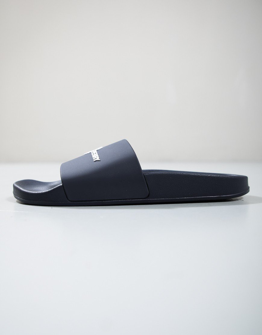 Fred Perry Branded Sliders Navy