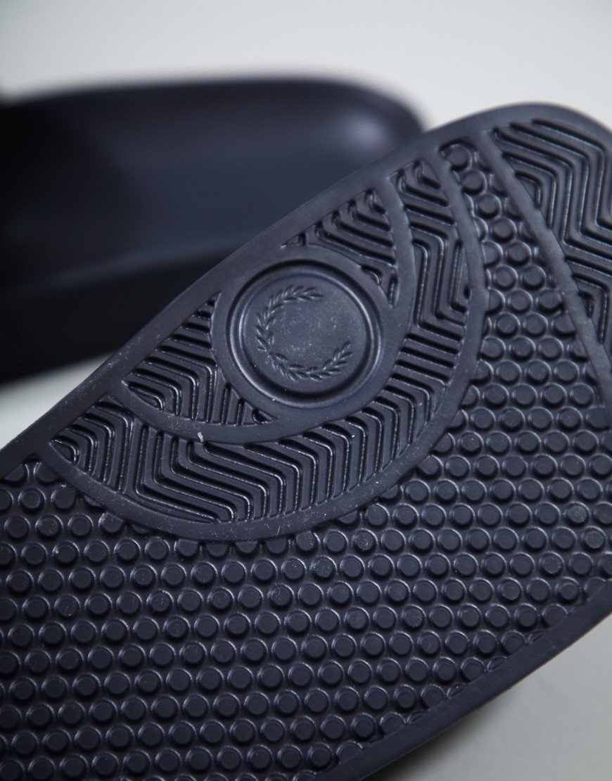 Fred Perry Branded Sliders Navy