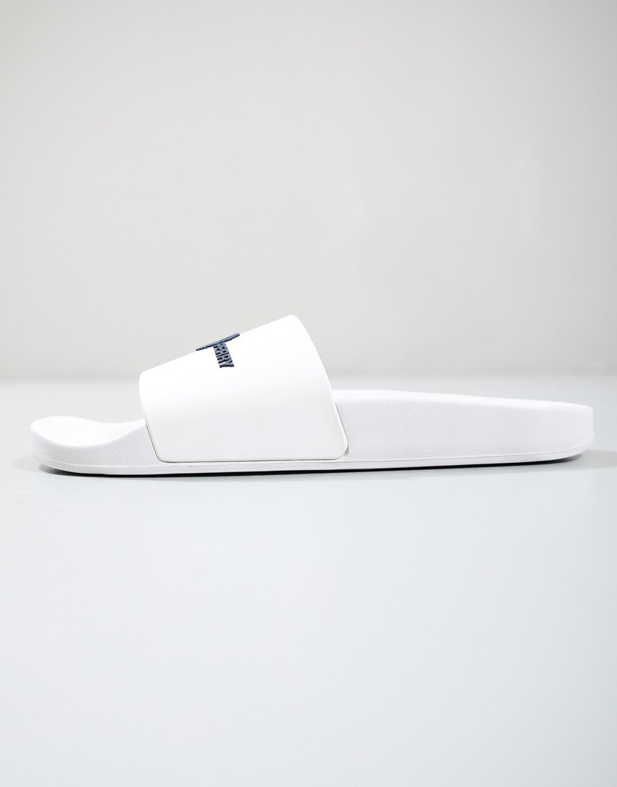 Fred Perry Branded Sliders White