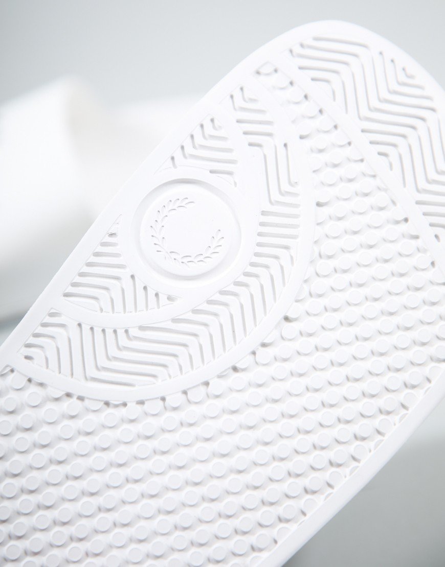 Fred Perry Branded Sliders White
