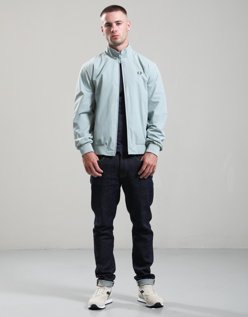 Fred Perry Brentham Jacket Silver Blue