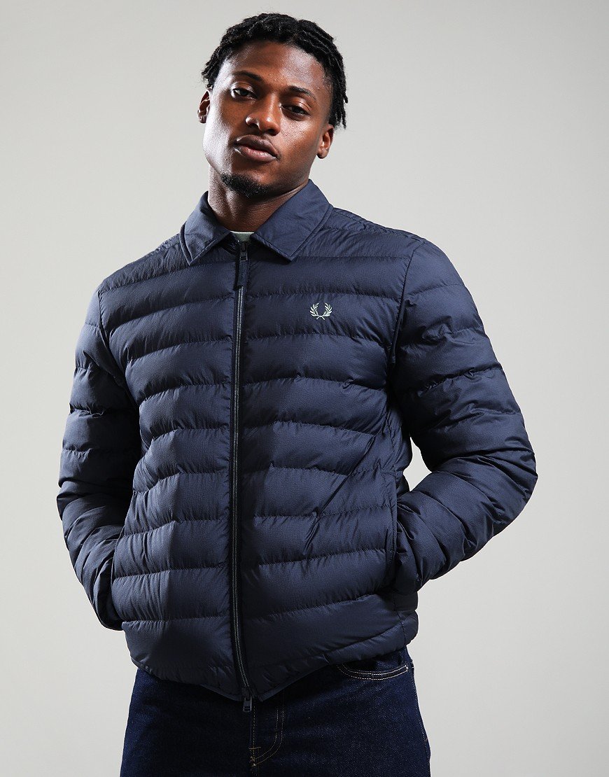 Fred Perry Collared Insulated Jacket Dark Airforce