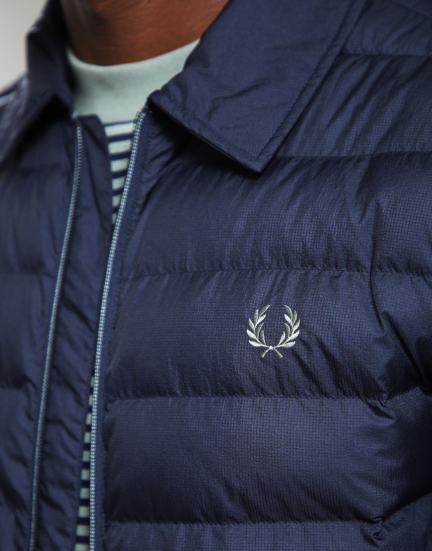 Fred Perry Collared Insulated Jacket Dark Airforce