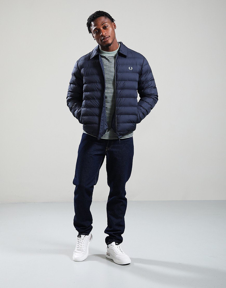Fred Perry Collared Insulated Jacket Dark Airforce