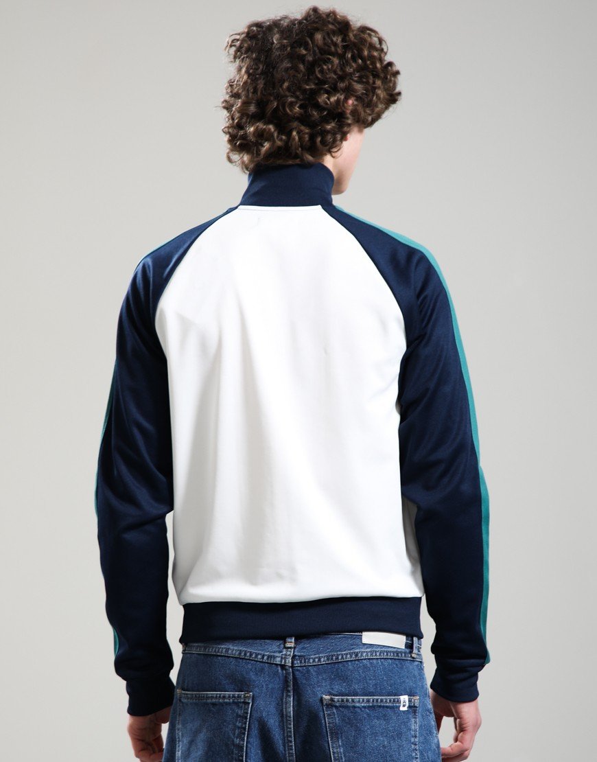 Fred Perry Contrast Sleeve Track Jacket Snow White