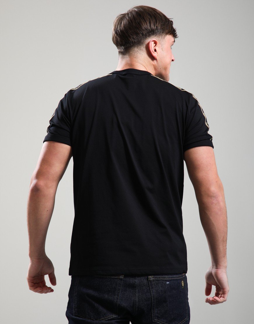 Fred Perry Contrast Tape Ringer T-Shirt Black/Champagne