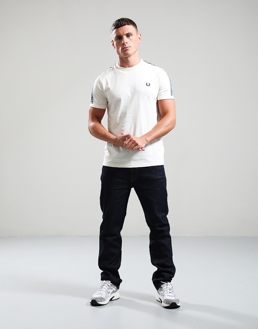 Fred Perry Contrast Tape Ringer T-Shirt Ecru/Navy