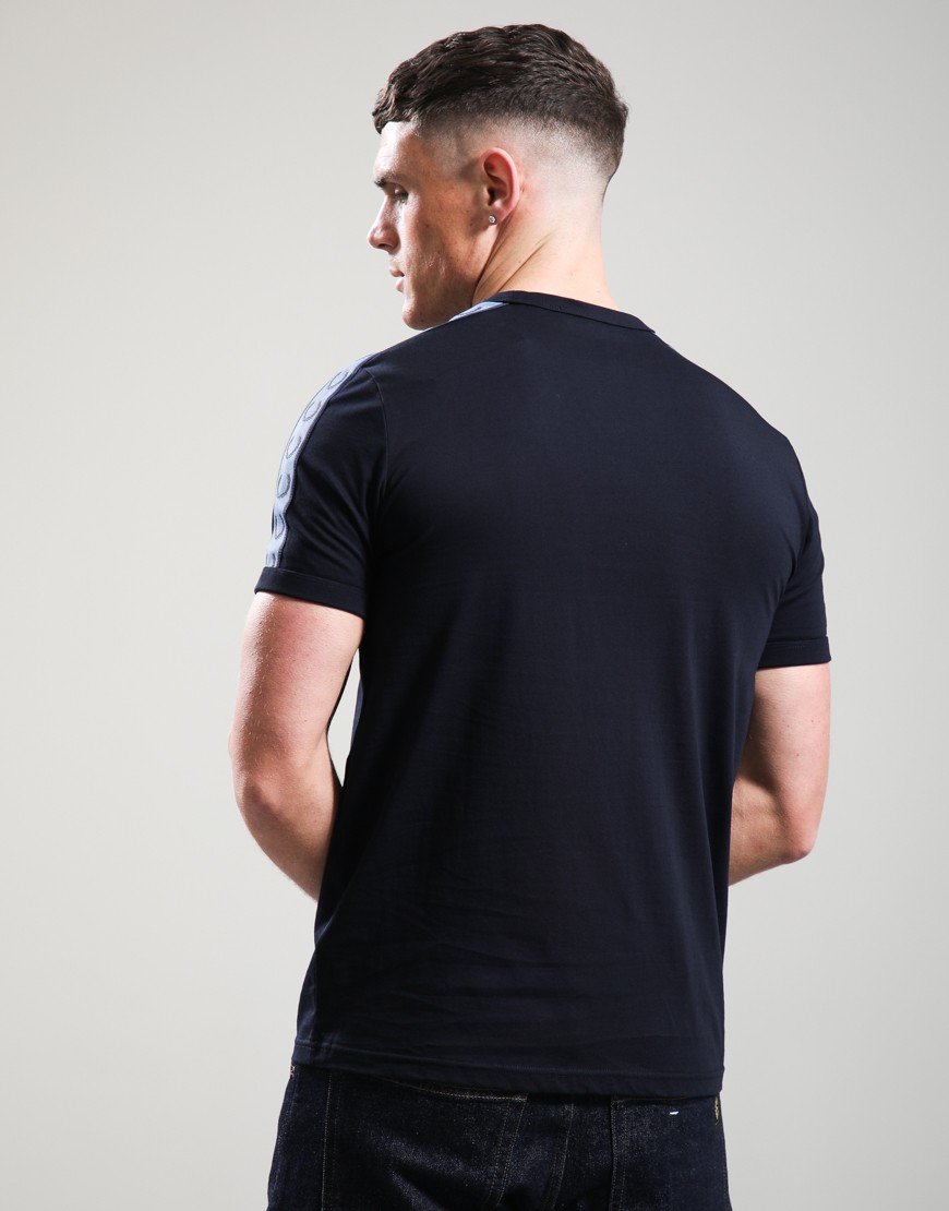 Fred Perry Contrast Tape Ringer T-Shirt Navy/Ace Blue