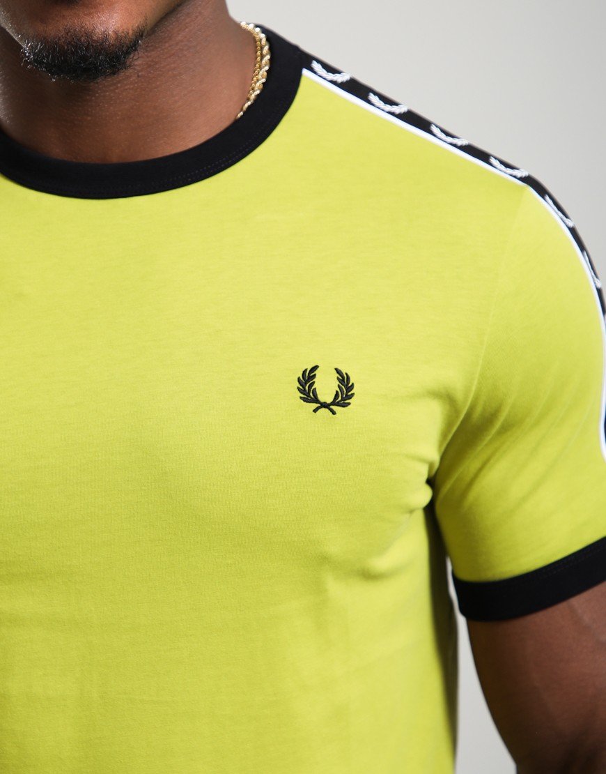 Fred Perry Contrast Tape Ringer T-Shirt Tennis ball yellow/Black Fred Perry Contrast Tape Ringer T-Shirt Tennis ball yellow/Black