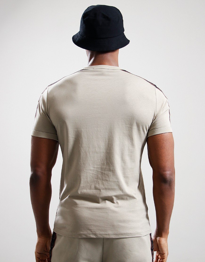 Fred Perry Taped Ringer T-Shirt Donna/Uomo - Maglietta In Cotone Con Collo A U E Bordi A Contrasto, Taglia S