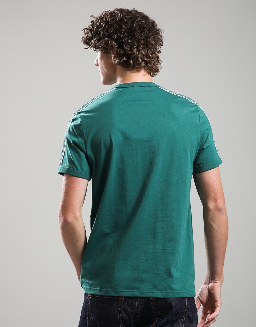 Fred Perry Contrast Tape Ringer T-Shirt Sport Green
