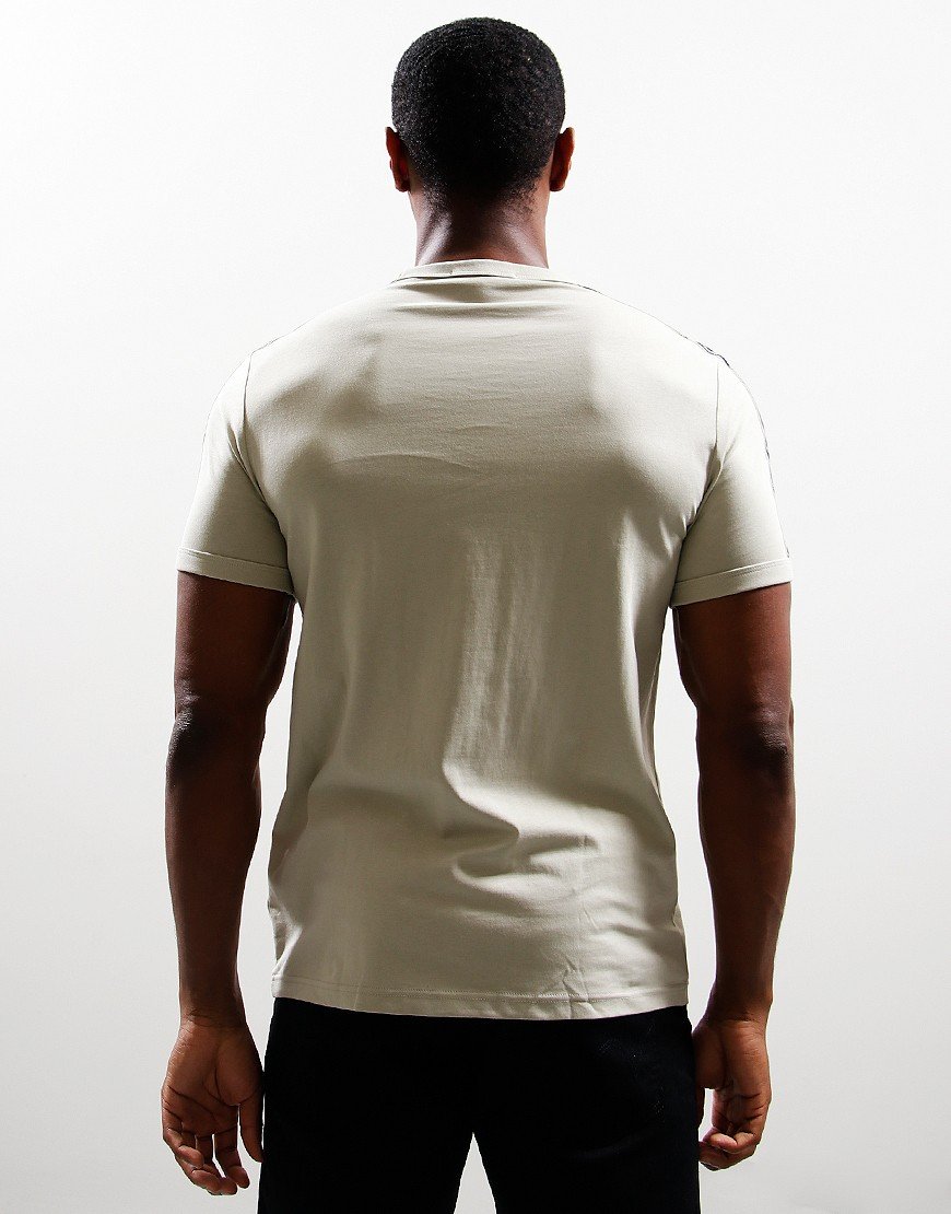 Fred Perry Contrast Tape T-Shirt Light Oyster/Black