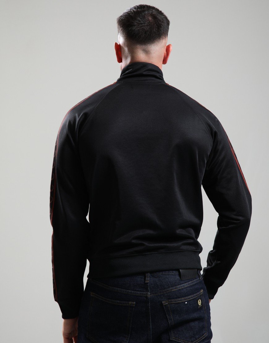 Fred Perry Contrast Tape Track Jacket Black