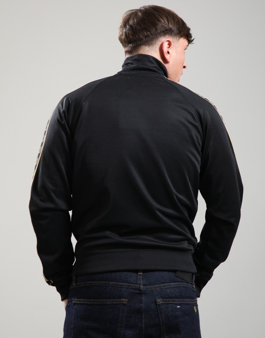Fred Perry Contrast Tape Track Jacket Black/Champagne