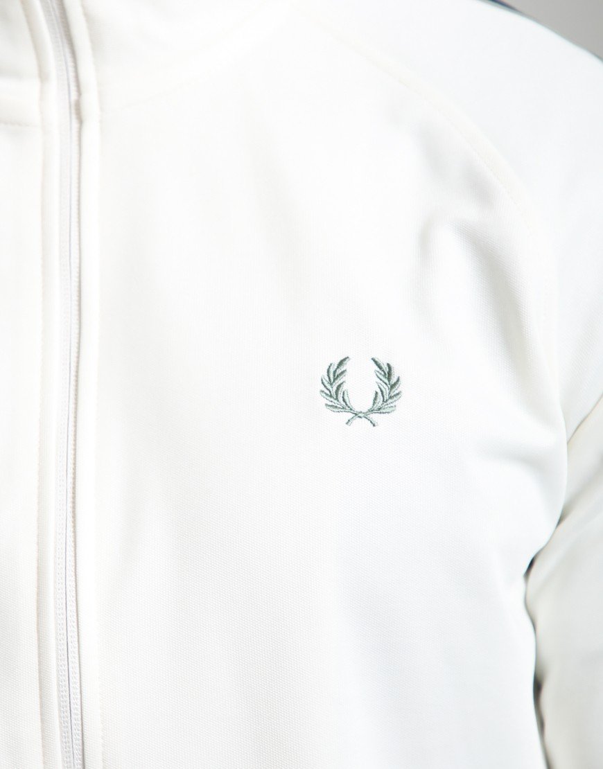 Fred Perry Contrast Tape Track Jacket Ecru