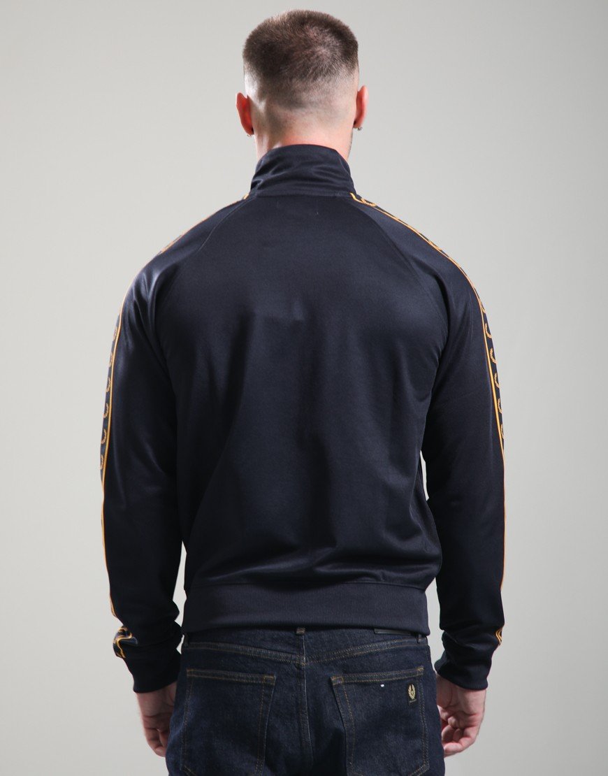 Fred Perry Contrast Tape Track Jacket Navy