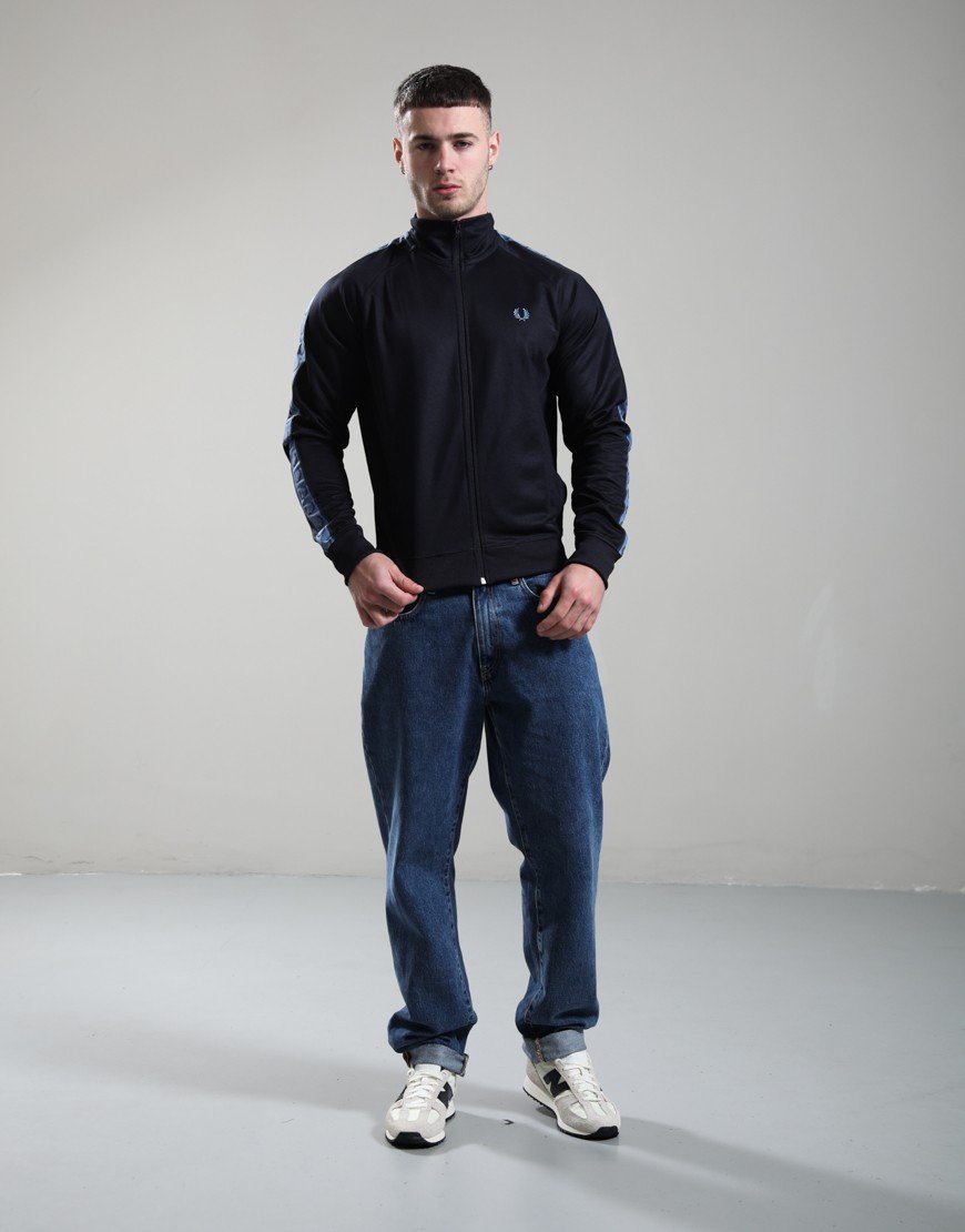 Fred Perry Contrast Tape Track Jacket Navy/Ace Blue/Tennis Blue
