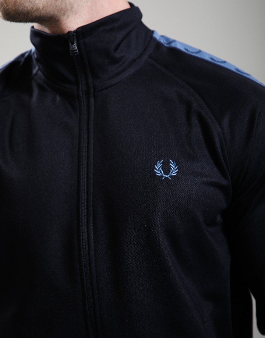 Fred Perry Contrast Tape Track Jacket Navy/Ace Blue/Tennis Blue