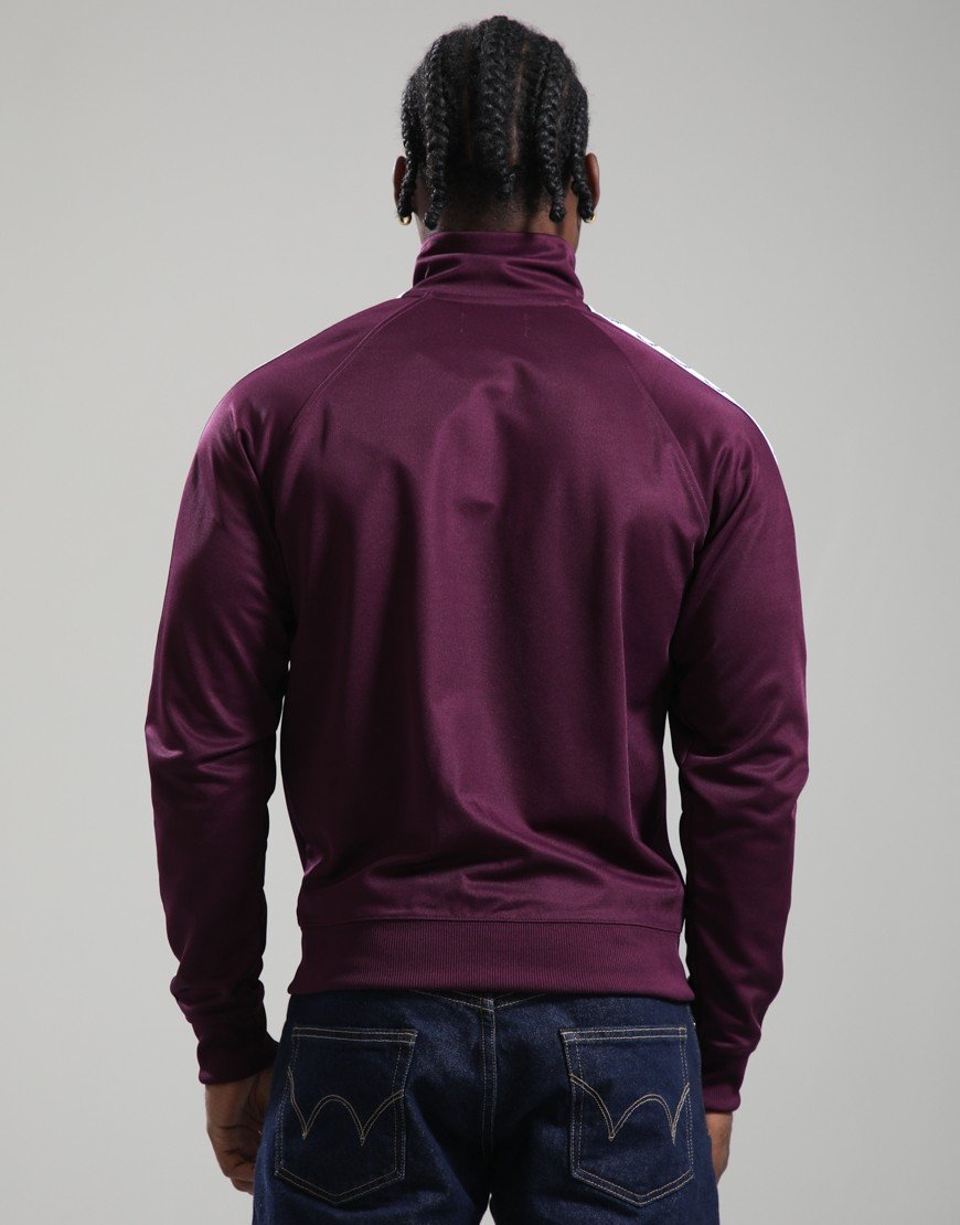 Fred Perry Contrast Tape Track Jacket Plum