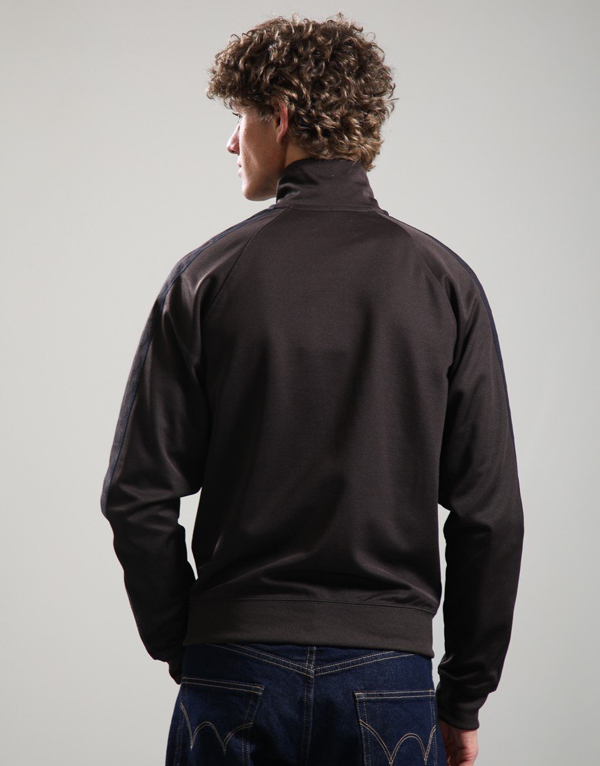 Fred Perry Contrast Tape Track Jacket Rich Brown