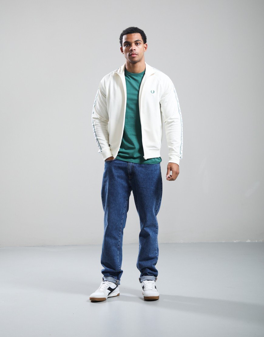 Fred Perry Contrast Tape Track Jacket Ecru