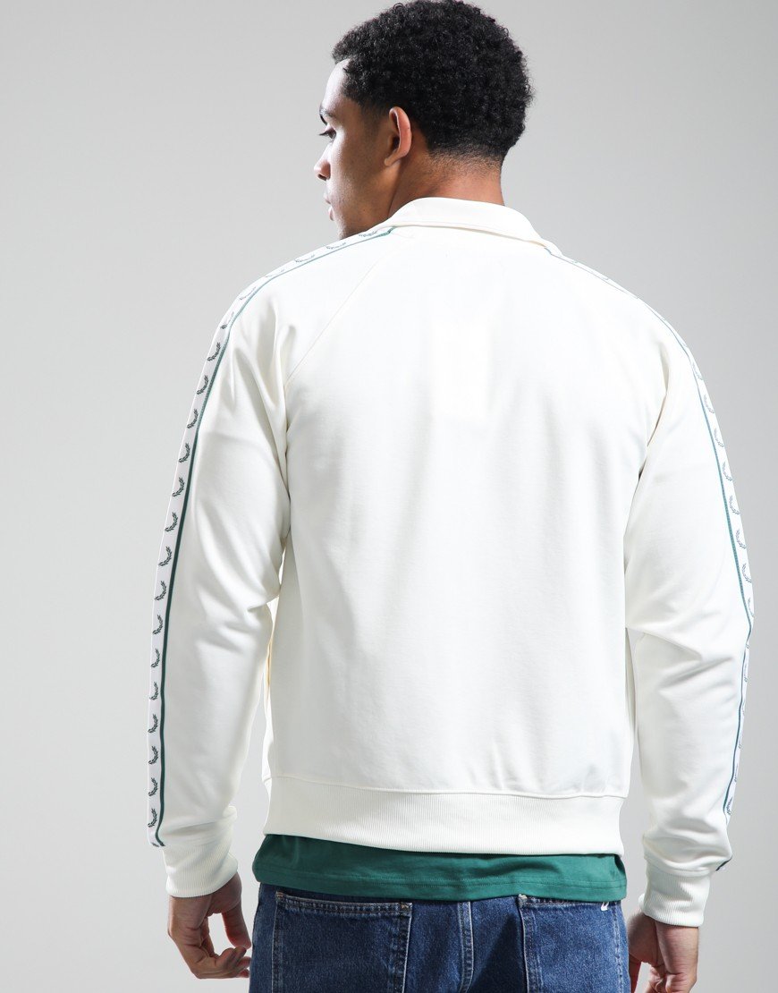 Fred Perry Contrast Tape Track Jacket Ecru