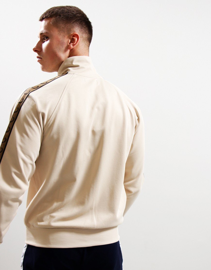 Fred Perry Contrast Tape Track Top Oatmeal/Shadow